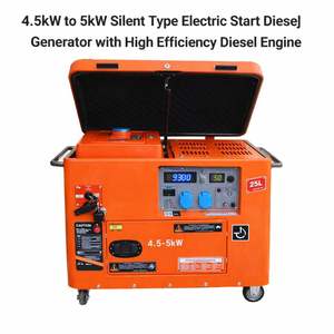 Générateur silencieux avec alternateur à puissance gratuite - 50/60Hz Petit groupe électrogène - Solution énergétique portable insonorisée - Product Image 5