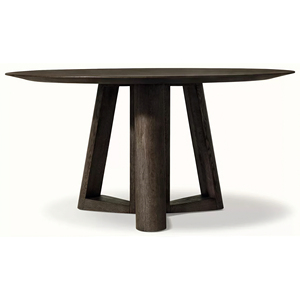 Bàn ăn tròn Aros phong cách Mỹ - Nội thất nhà bếp sang trọng - Bàn ăn tròn bằng gỗ với chân gỗ chắc chắn - Product Image 4