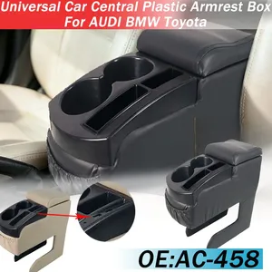 Boîte d'accoudoir centrale universelle en plastique pour voiture, pour modification, avec porte-gobelets avant et arrière, BodyKit AC-458 - Product Image 1
