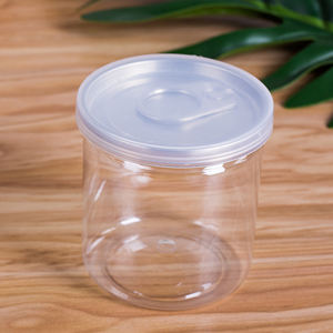 Échantillon gratuit de boîte transparente en plastique PET facile à ouvrir avec couvercle à vis en plastique pour le sucre, les bonbons et autres aliments - Sans BPA, qualité alimentaire - Product Image 3