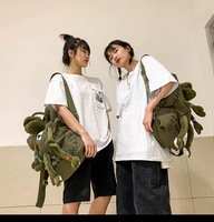 Sac à dos en toile pour adolescent sacs d'école pour étudiant sacs d'école 3D en forme de poupée animale sac d'école de grande capacité
