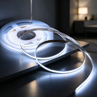 Bandes LED COB flexibles IP20 12V 24V, lumières blanches 2700K 3000K 4000K 6500K, 480 320 LED/m, corps en cuivre, bandes LED flexibles IP33 BIS CE