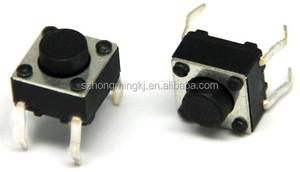 WNRE TS-1251 4 핀 SMD 마이크로 푸시 버튼 스위치 12mm 장착 구멍 <span class=keywords><strong>12V</strong></span> 최대 ABS 가전 제품 제어 가정용 황동 플라스틱 - Product Image 5