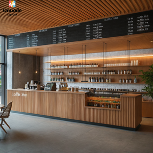 Gabinetes de <span class=keywords><strong>bar</strong></span> y cafetería modernos personalizados | Vitrinas de té y café y muebles de mostrador | Soluciones interiores de tienda llave en mano - Product Image 5