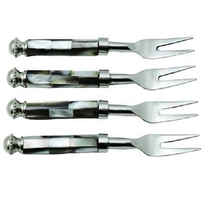 Ensemble de couverts en acier avec poignée en nacre, fourchette, cuillère, argenterie, vaisselle, vente chaude - Product Image 1