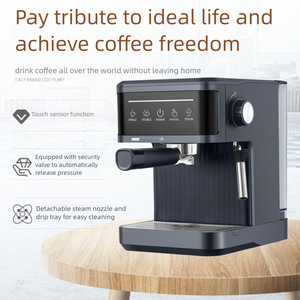 Cafetera Italiana Semiautomática de Sobremesa para el Hogar, con Espumador de Leche, Cafetera Espresso para Bar y Hogar - Product Image 3