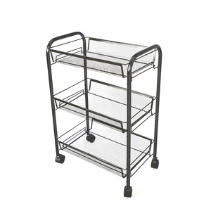 ตะกร้าเก็บของใช้ในครัว,รถเข็นเก็บของจำเป็นในชีวิตประจำวัน - Product Image 1