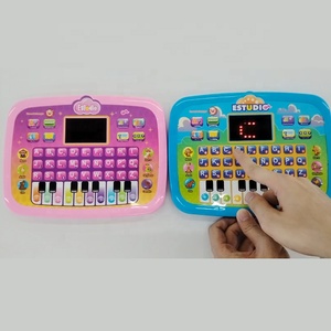 Tableta Educativa Infantil <span class=keywords><strong>de</strong></span> Plástico con LED AJB, Juguete <span class=keywords><strong>de</strong></span> Aprendizaje del Idioma Español, Música, Teclado Electrónico en Ruso, Regalo <span class=keywords><strong>de</strong></span> Cumpleaños para Niños - Product Image 4