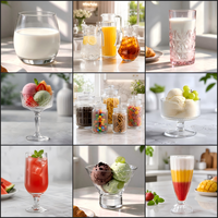 Verre à bière highball transparent 250 ml, à rayures verticales, pour whisky, eau, boisson, réutilisable, sans plomb, pour fêtes