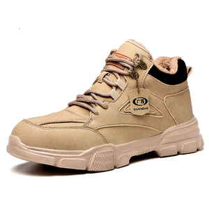 Chaussures de sécurité pour homme, bottes de travail indestructibles, baskets de travail unisexes à embout en acier - Product Image 1