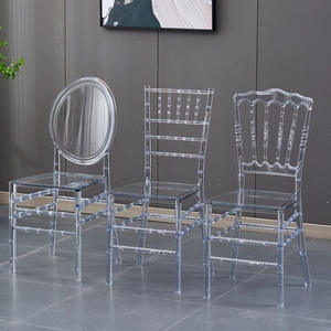 Chaises en acrylique transparentes empilables en résine PC de style nordique pour la <span class=keywords><strong>location</strong></span>, pour les événements de mariage - Product Image 6