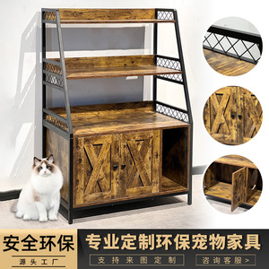 Cross-border best-selling cat <b>bed</b> storage rack furniture, concealed cat litter box, eco-friendly pet <b>house</b>, cat <b>bed</b> - Product Image 4