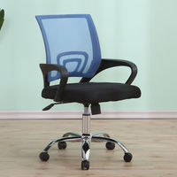 Silla de Oficina Ergonómica Moderna para el Lugar de Trabajo, Cómoda Mesa y Silla de Conferencia