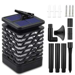 Năng lượng mặt trời ngọn lửa Ngọn Đuốc Đèn ngoài trời 3 trong 1 33 LED năng lượng mặt trời vườn ánh sáng treo bảng cho cảnh quan Pathway cỏ - Product Image 5
