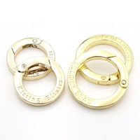 Anneaux à ressort en O personnalisés de qualité supérieure, anneaux à ressort circulaires dorés sur mesure, fermoirs à ressort spéciaux pour accessoires de maroquinerie