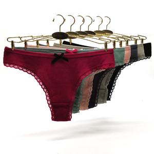 Grosir murah lingerie seksi mulus wanita celana dalam thong pakaian dalam wanita katun nyaman - Product Image 3