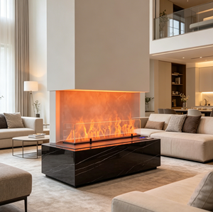 Cheminées à vapeur d'eau intelligentes haut de gamme, flamme réglable à distance, système d'atomisation silencieux et stable pour une utilisation domestique en intérieur - Product Image 1