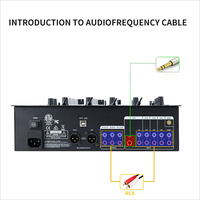 Série de mélangeurs DJ USB M6 Mini amplificateur à écho USB numérique professionnel Console de mixage 4 canaux Contrôleur de son DJ Mélangeur audio