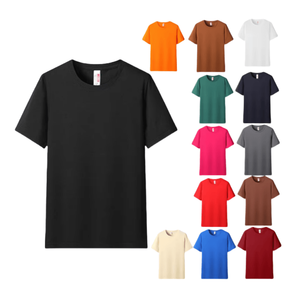 Tùy Chỉnh Mù<span class=keywords><strong>a</strong></span> Hè Mensembroidered Bông Áo Thun Đầy Màu Sắc Chữ Bông Unisex 180gsm Nhà Sản Xuất Activewear Heavyweight T-Shirt - Product Image 1