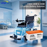 Scooter Lithium-Batterie 48V100AH 4,8KWh Premium Lithium-Eisenphosphat Vibrationsfest Hochleistungsbatterie für Elektrorollstuhl-Motor