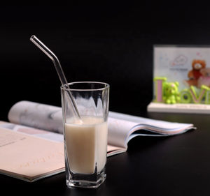 الشفاطات المنحنية القابلة لإعادة الاستخدام لأحسن طراز عصري للقهوة والعصائر والفاكهة بلون شفاف صديق للبيئة - Product Image 4