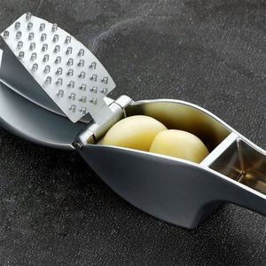 Kitchen Gadgets Premium Quality Zinc Alloy Garlic Crusher Garlic Press Manual Stainless Steel Garlic Press Tool for Cooking - Product Image 5