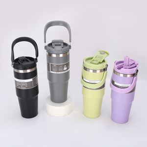 Vaso Térmico Personalizado de 30 oz con Recubrimiento en Polvo, para Vehículo, Oficina, Aire Libre, de Acero Inoxidable 304, para Viajes, Auto, con Asa - Product Image 2