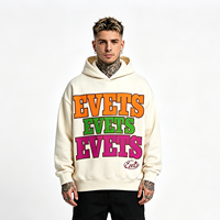 Sudadera con Capucha Unisex de Moda con Estampado de Logotipo Puff para Otoño e Invierno, Sudadera con Capucha para Hombre, Personalizada, Talla Grande