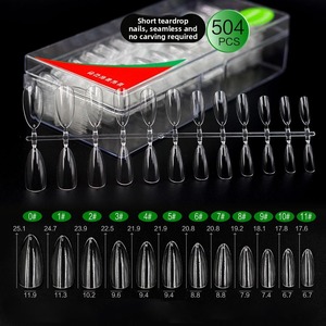 Uñas Postizas Francesas Transparentes <span class=keywords><strong>de</strong></span> Alta Calidad, 504 Piezas, <span class=keywords><strong>Precio</strong></span> Económico al por Mayor, Uñas Postizas Personalizadas - Product Image 2