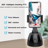 Support de téléphone rotatif à 360° avec suivi automatique intelligent pour prise de vue, perche à selfie et support de caméra de téléphone avec suivi de mouvement