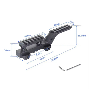 Base Elevada para Mira Telescópica de Aleación de Aluminio de Alta Resistencia, Accesorio Universal para Caza con Punto Rojo, 160/110g - Product Image 5