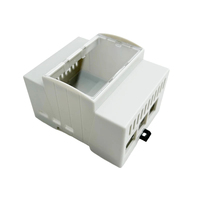 Boîtier en ABS pour Raspberry Pi 5 Pi5, Rail DIN, grand espace intérieur, haut transparent, boîte Windows pour RPi 5 Pi5, refroidisseur actif en option