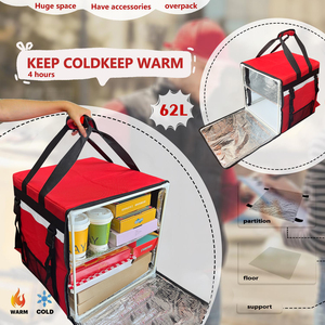 Bolsas de Reparto de Comida para Motocicleta de Nuevo Diseño, Bolsa Refrigerante Desechable de Papel de Aluminio Aislante - Product Image 5