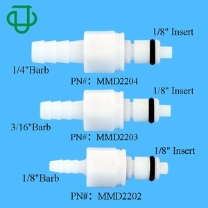 Acetal 1/4 "Schlauch Barb Ventil CPC Kupplung Einsatz Schott platte Montage Schnell kupplung mit automatischem Absperr ventil - Product Image 4