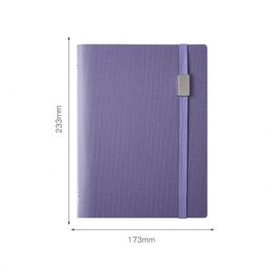 AI-MICH <b>Journal</b> A5 Loose Leaf PU Leather & Paper Small 6 Ring Binder Refillable Portable Business Notebook - Product Image 4