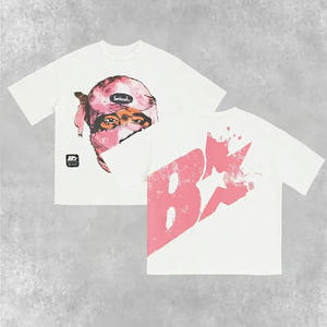 Venta al por mayor 100% algodón de alta calidad de peso pesado 230G Unisex de gran tamaño diseño personalizado cuello redondo estampado mujeres camisetas - Product Image 1