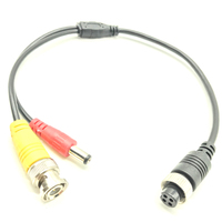 Tête femelle d'avion à tête mâle BNC Vidéo DC Tête mâle Connexion Véhicule MDVR Caméra Camion Câble de transmission