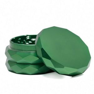 New Design 75mm Diamond Cutting Surface Smoking <b>Grinder</b> 4-layer <b>Herb</b> <b>Grinder</b> Custom Logo - Product Image 1
