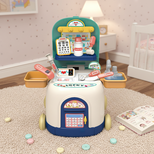 Set Giocattolo 2 in 1 Mini <span class=keywords><strong>Auto</strong></span> del Dottore e Kit Medico per Bambini e Bambine in Materiale ABS - Product Image 5