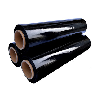 Đen <span class=keywords><strong>PE</strong></span> Stretch Wrap phim, 50cm rộng cho bao bì công nghiệp, di chuyển và lưu trữ - Product Image 1