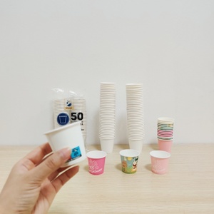 2.5oz 3oz 4oz 6oz Small <b>Disposable</b> Cafe Single Walls Coffee Paper <b>Cup</b> With Lid - Product Image 2