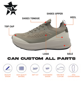 تصنيع أحذية رياضية مخصصة أصلية بشعار الدانتيل حتى تنفس أحذية التزلج الرجعية مع جلد طبيعي العلوي للرجال - Product Image 3