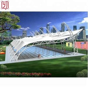 Structure de toit de piscine en tissu tendu, abri pare-soleil à membrane - Product Image 6