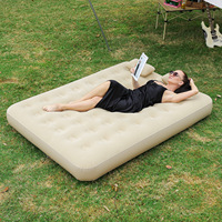 Haute qualité pliant pleine taille floqué auto-gonflant lit pneumatique matelas de couchage Camping matelas pneumatique