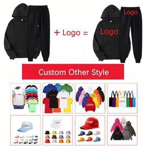 Sweatpants Hoodie <b>Set</b> Cropped Custom Printed Logo <b>Men</b> Promotion Workwear Blank Unisex Casual <b>Thermal</b> Sweatshirt <b>Set</b> - Product Image 3