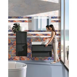 Carrelage mural de salle de bain en céramique 30x45cm (300x450mm) imprimé numériquement, brillant, émaillé, qualité export, imperméable, finition anti-acide - Product Image 4
