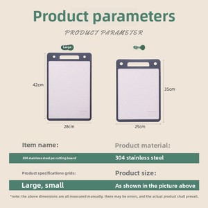 304 thép không gỉ đa chức năng chống trượt Thớt nhà bếp hộ gia đình cắt khối cho tỏi rau cắt - Product Image 4