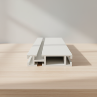 Profilé extrudé en PVC blanc en forme de H pour la décoration des cuisines d'hôpitaux et des constructions extérieures
