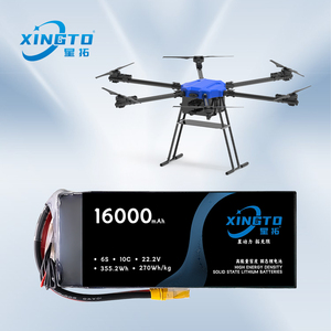Xingto Fabriek Maatwerk 10c 6S 16000Mah 22.2V Semi-Solid State Lithium Batterij Solid State Lipo Batterij Voor Drone Uav - Product Image 2