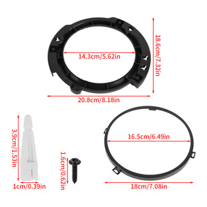 Headlight Mounting <b>Bracket</b> 7 Inch Black <b>Plastic</b> For Jeep Wrangler JK 2007-2017 Front - Product Image 1